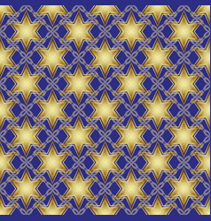 Dark Blue Seamless Geometric Vintage Pattern