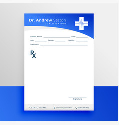 Formal Medical Prescription Pad Flyer For