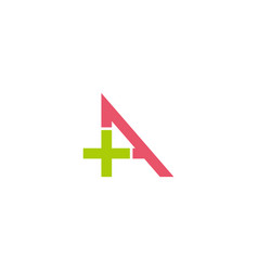 Plus Medical Arrow Simple Geometric Logo