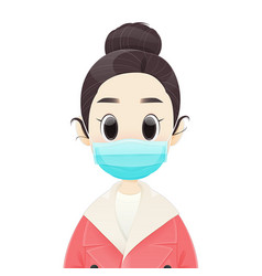 Women Wearing Medical Face Mask