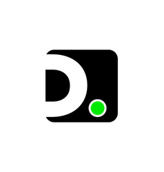 D Company Monogram With Green Dot Monogram