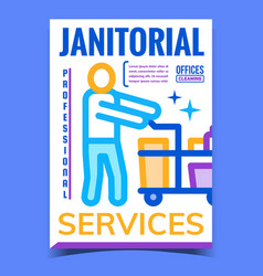 Janitorial Services Advertising Poster