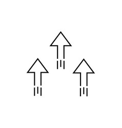 Up Arrow Concept Line Icon Linear Arrow