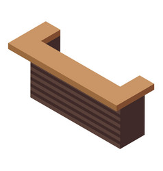 Beer Bar Counter Icon Isometric Style