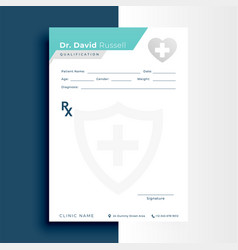 Flat Style A4 Medical Prescription Pad Flyer