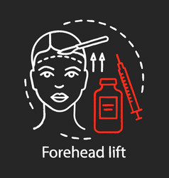 Forehead Lift Chalk Icon