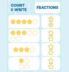 Fractions Worksheet Math Practice Print Page