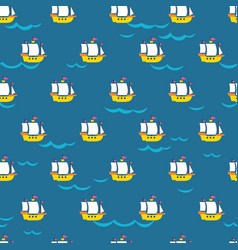 Maritime Memories Sailing Away Seamless Pattern