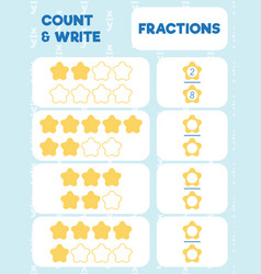 Fractions Worksheet Math Practice Print Page