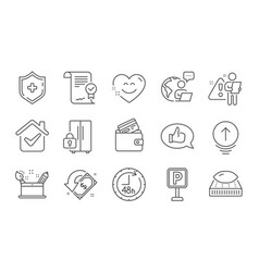 Mattress Swipe Up And Refrigerator Icons Set 48