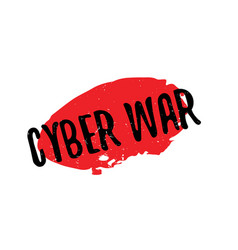 Cyber War Rubber Stamp