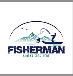 Fisherman Logo For The Fishing Community