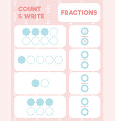 Fractions Worksheet Math Practice Print Page