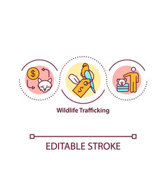 Wildlife Trafficking Concept Icon