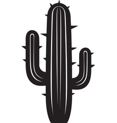 Arid Serenity Black Logo With Wild Cacti