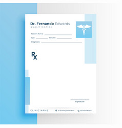 Formal Medical Prescription Page Flyer For