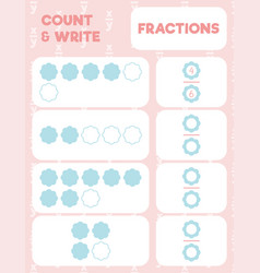 Fractions Worksheet Math Practice Print Page