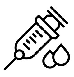 Nurse Injection Icon Outline Help Service