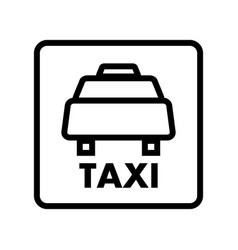 Taxi Sign Or Stand Information