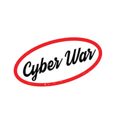 Cyber War Rubber Stamp