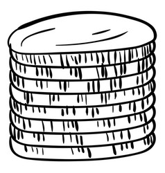 Poker Chips Stack Doodle