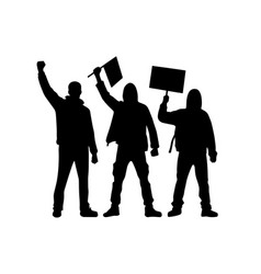 Protest Activist Riot People Silhouette