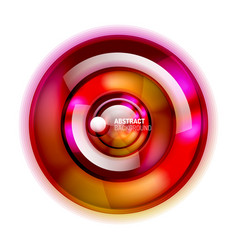 Abstract Glass Circle Banner Template