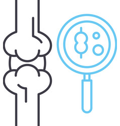 Bone Densitometry Test Line Icon Outline Symbol