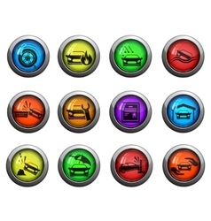 Car Insurance Icons Set