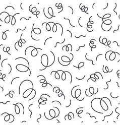 Confetti Seamless Black And White Pattern