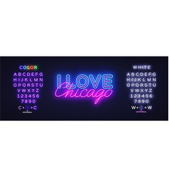 I Love Chicago Neon Sign American Chicago Neon