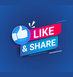 Like And Share Social Symbol And Recommendation