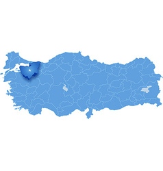 Map Of Turkey Bursa