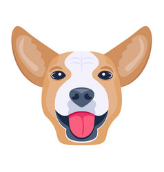 A Flat Icon Design Of Dog