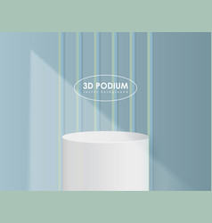 Blue Minimalistic Podium Mockup