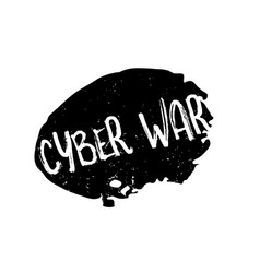 Cyber War Rubber Stamp