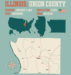 Map Of Union County In Illinois