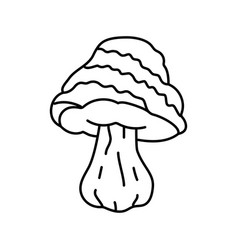 Psychedelic Narcotic Mushroom Line Icon