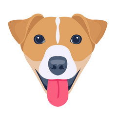 A Flat Icon Design Of Dog