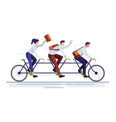 Business People Riding A Bike