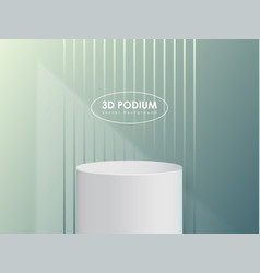 Green Minimalistic Podium Mockup