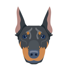 A Flat Icon Design Of Dog