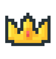 Golden Crown Pixel Art Icon