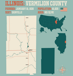 Map Of Vermilion County In Illinois