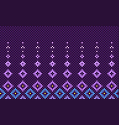 Pixel Ethnic Pattern Embroidery Pixcel