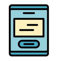 Scan Wall Device Icon Flat