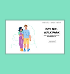 Couple Walk Park