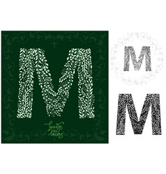 Letter M Royalty Free Vector Image - Vectorstock