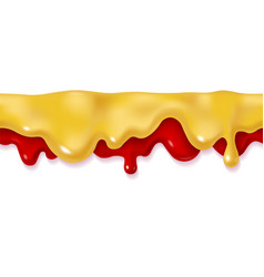 Dripping Pizza Sauce Seamless Border