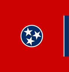 Tennessee State Flag Simple Flat